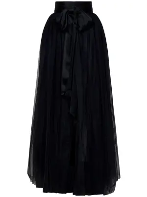 Юбка макси с тюлем