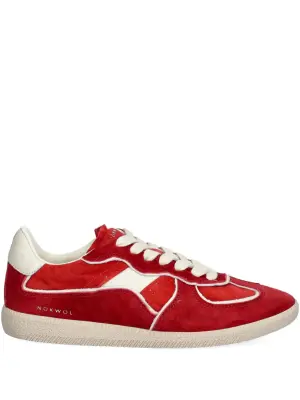 Кроссовки August из замши с вставками