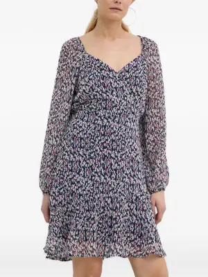 Мини-платье с V-образным вырезом