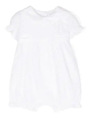 Ромпер с вышивкой в горох