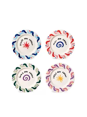 Набор Cala Secreta из четырех десертных тарелок