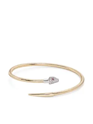 Золотой браслет Nobile с бриллиантами и рубином