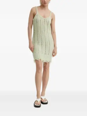 Ажурное платье с бахромой