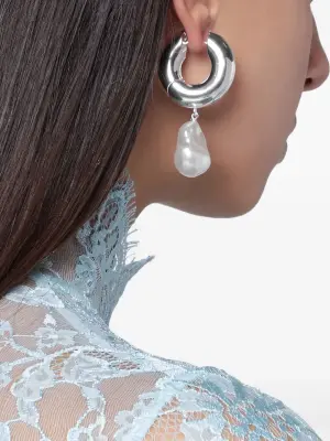 Серьги-кольца Perla