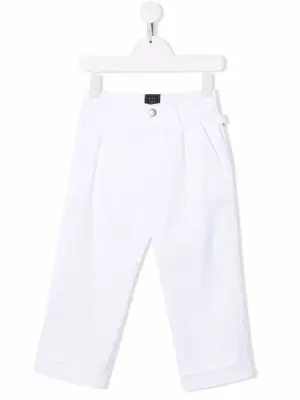 Брюки с вышитым логотипом