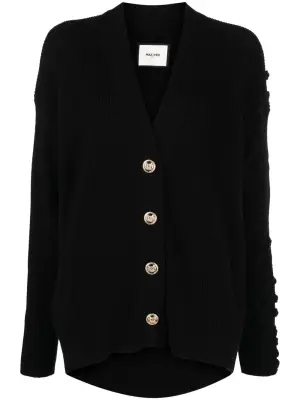 Кашемировый кардиган с V-образным вырезом