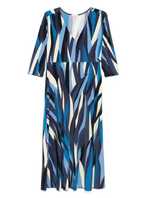 Платье миди с принтом