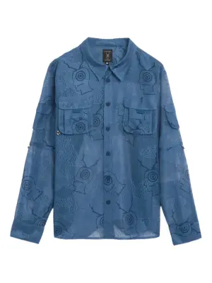 рубашка с графичным принтом