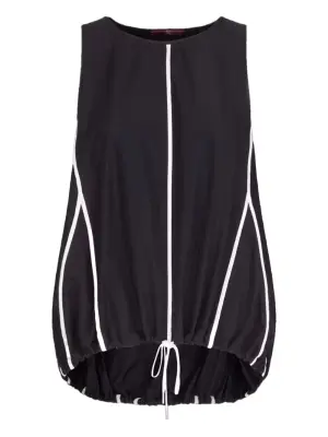 Топ с кулиской и вставками