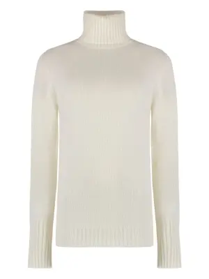 кашемировый свитер с высоким воротником