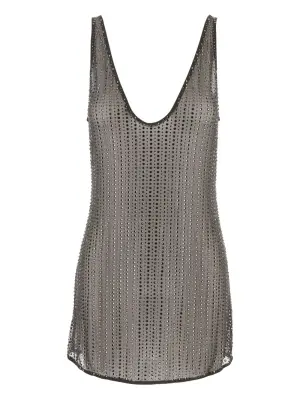 Платье мини с заклепками