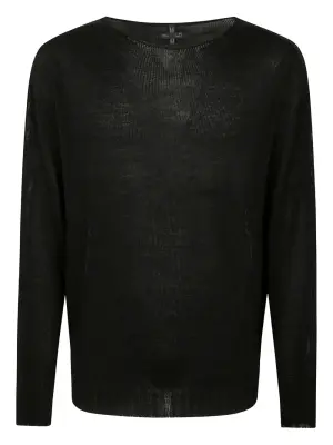 Свитер с круглым вырезом