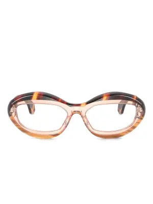 очки в овальной оправе