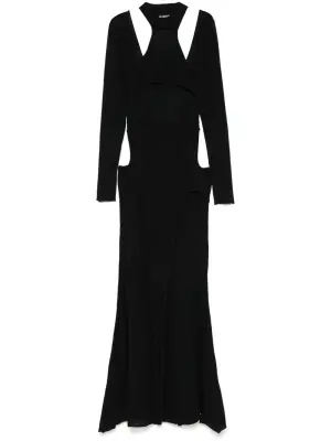 Платье в рубчик