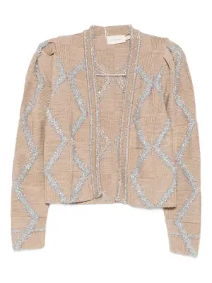 Кардиган с узором