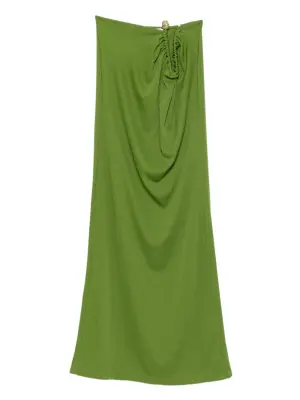 Юбка в рубчик со сборками