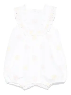 Боди с цветочной вышивкой