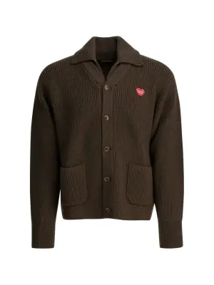 Кардиган на пуговицах с воротником-спред