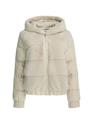 Шуба с капюшоном